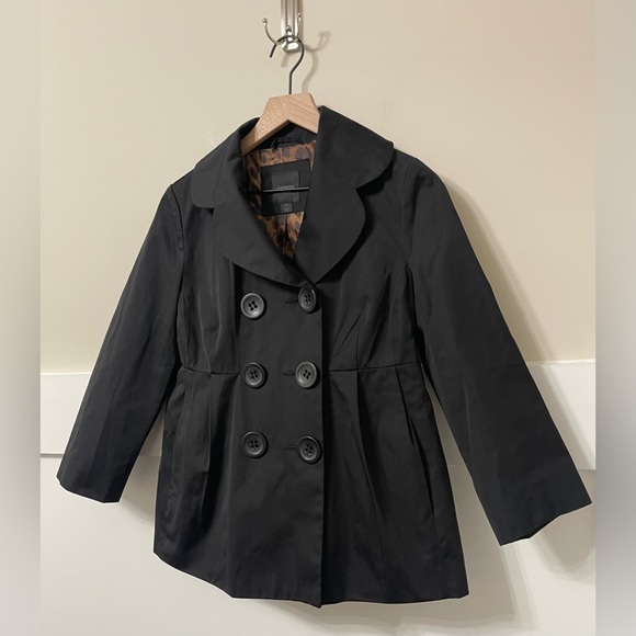 Express Black Peplum Lightweight Relaxed Fitted Career Style Jacket Size XS - Picture 5 of 8